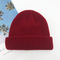 Vente en gros de bonnets d'hiver personnalisés, bonnet en tricot 100% acrylique