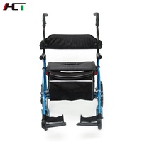 Déambulateur deux en un, marcheur et fauteuil roulant combinés, caddie des aînés