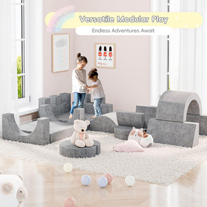 Ensemble de canapés de jeu souples pour enfants, 8 pièces, équipement d'entraînement à l'intégration sensorielle, tissu en mousse haute élasticité pour enfants - Product Image 3