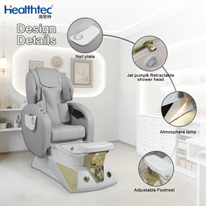 Muebles Eléctricos de Salón de Belleza, Sillas de Pedicura de Lujo de Alta Calidad, Inclinables, con Masaje y Bañera para Pies - Product Image 2