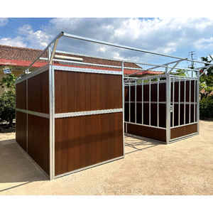 Abri Mobile pour <span class=keywords><strong>Chevaux</strong></span> avec Porte Battante et Panneau Latéral - Product Image 4