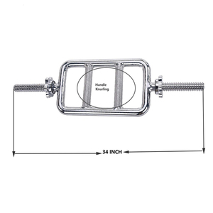 Barre de triceps en acier, équipement de fitness pour la musculation, barre d'haltères - Product Image 4