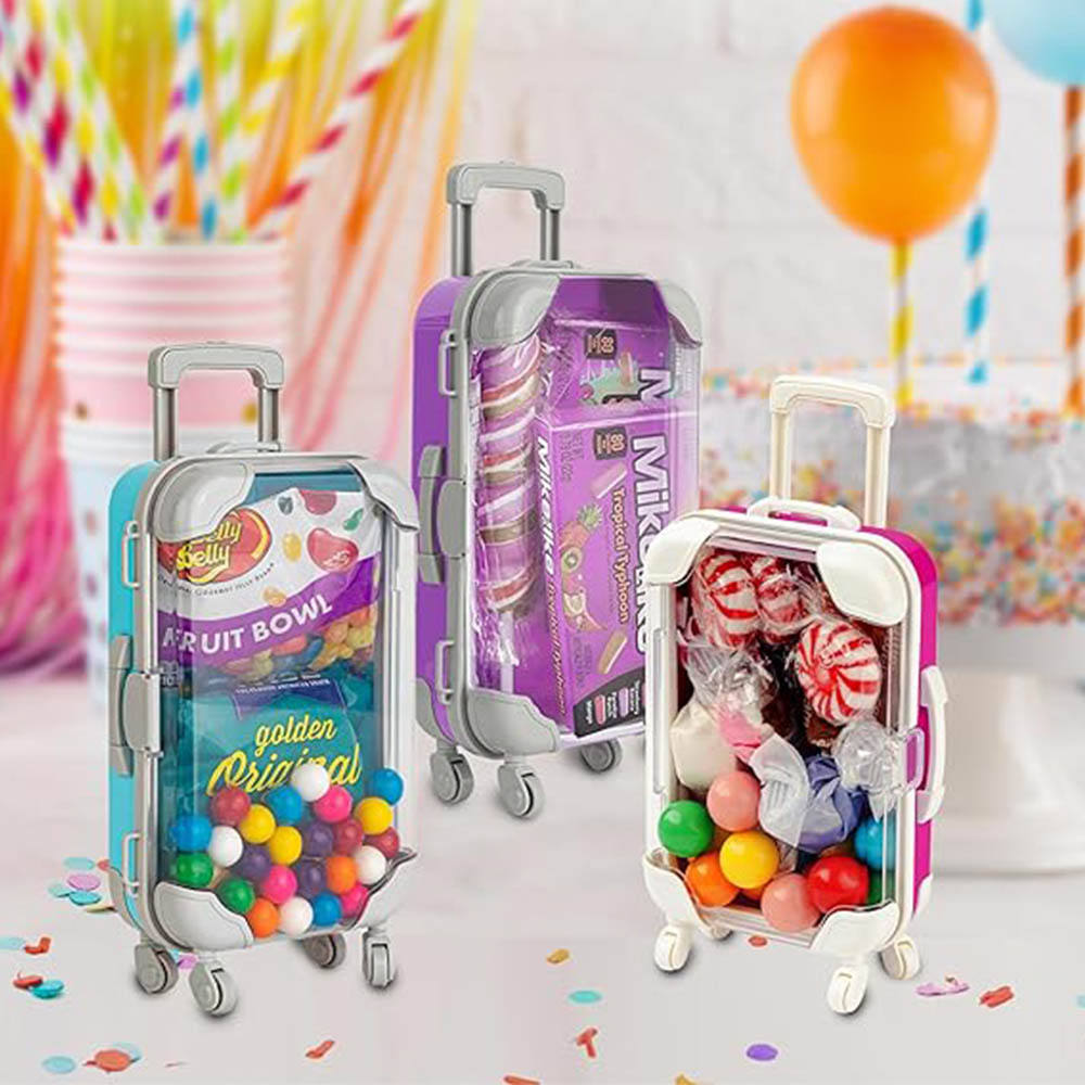 Hot Selling Light Pink Mini Plastic Storage Suitcase for Wedding