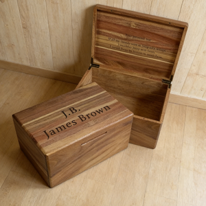 Custom Engraved Acacia Wood <strong>Box</strong> Decorative Storage Gift <strong>Box</strong> Personalized Name <strong>Memory</strong> <strong>Keepsake</strong> <strong>Box</strong> - Product Image 1