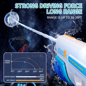 YT 2-in-1 Elektrische Wasserpistole mit Hochdruck-Automatik-Sprühfunktion für Pool, Strand und Garten-Wasserschlachten - Product Image 3