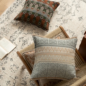Fodera per cuscino in velluto morbido jacquard etnico boho retrò, decorazione per la casa, federa vintage lavabile in lavatrice - Product Image 4