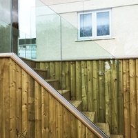 Rampe d'escalier en alliage d'aluminium à profil en U, design moderne, couleur personnalisable, pour appartement, avec différents types de tubes pour balcon