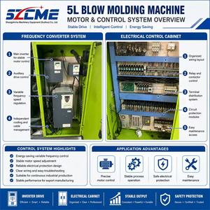 Machine de soufflage par extrusion automatique à haute efficacité de 4 litres pour la production de petites bouteilles et de contenants en plastique - Product Image 5