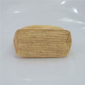 Sac fourre-tout d'été de luxe en paille et raphia au crochet pour femme, sac à main décontracté brodé, portable et ouvert pour les vacances à la plage et les sorties décontractées - Product Image 4