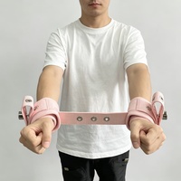 Sangle de contention médicale pour poignet, attache de membre pour patient hospitalier, restraints médicales rembourrées douces, menottes roses, attache de main psychiatrique