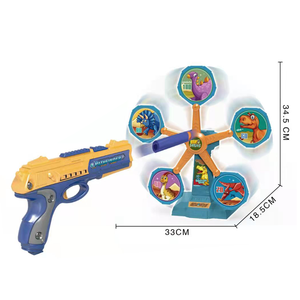 360 rotation <span class=keywords><strong>chasse</strong></span> et tir jeu enfants <span class=keywords><strong>dinosaure</strong></span> dino tir à la cible jouets - Product Image 3