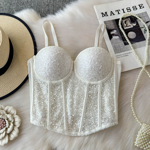 Sous-vêtements pour femmes style vintage en tissu Dobby avec nœud à la taille, effet minimisant pour poitrine généreuse, contrôle du ventre antidérapant - Product Image 2