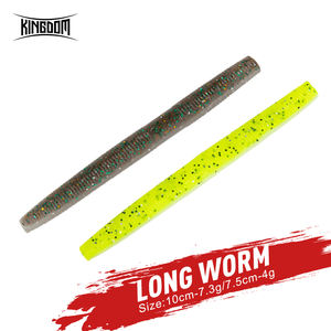 Señuelos de Pesca Suaves Kingdom 8858, PVC, 100 mm, 75 mm, Cabeza de Jig de Plomo, Hundimiento Lento, Señuelo Suave, Crankbait, Worms <span class=keywords><strong>Trick</strong></span>, Ned Rig - Product Image 1