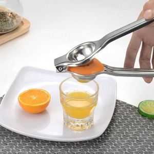 Presse-agrumes manuel en acier inoxydable pour la cuisine de restaurant et la maison, idéal pour le thé au lait, les jus de citron et de fruits – Ustensile métallique pour usage domestique - Product Image 3