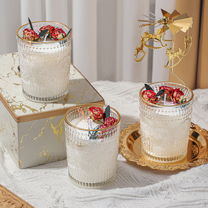 Scented <b>Candles</b> Wholesale Dried Flower Scented <b>Candles</b> Soy Wax Smokeless Design Creative Home Decor And Festival Gift Supplies - Product Image 2