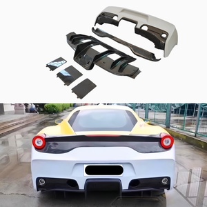 Parachoques Trasero y Difusor de Fibra de Carbono Estilo SP, Piezas de Carrocería Aptas para Actualizaciones de <span class=keywords><strong>Ferrari</strong></span> <span class=keywords><strong>458</strong></span> Italia y Spider - Product Image 1