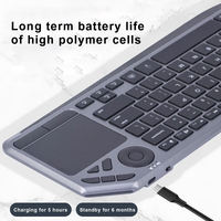 Keyboard Nirkabel Bluetooth OEM dengan Lampu Latar, Dapat Diisi Ulang, Konektivitas Multi-perangkat, Teclado, Tastatur, Clavier, Tastiera