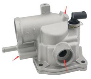 6132030175 nouveau boîtier de Thermostat à 92 degrés pour <span class=keywords><strong>MERCEDES</strong></span> W203 C200 C220 W211 <span class=keywords><strong>E200</strong></span> E280 W220 S320 W368 V200 V220 <span class=keywords><strong>1999</strong></span>- - Product Image 1