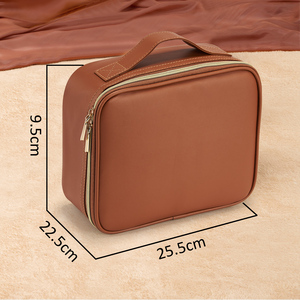 Portable <b>Makeup</b> Storage Bag Traveling Toiletry Bag Leather Cosmetic Bag for Women Girls <b>Makeup</b> Artist Bag Beauty Organizer <b>Case</b> - Product Image 6