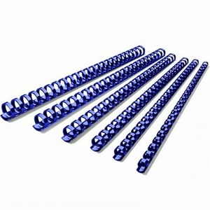 Белое, черное, синее, желтое, 19 мм, Переплетное кольцо, 21 петля, длинная пластиковая расческа, пластиковая переплетка - Product Image 6