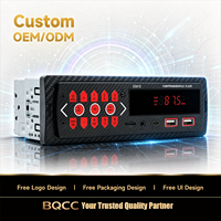 Radio Mobil Universal BQCC 1Din, Pemutar MP3 DVD Digital, Receiver BT FM, Audio Musik, AUX-in, Stereo Mobil untuk BMW