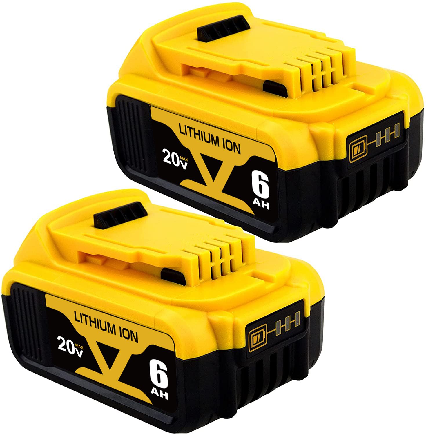 Набор литий-ионных батарей dewalts, 18 в, 20 В, 3 Ач, 4 Ач, 5 Ач, 6 Ач для аккумуляторной дрели, комбинированный комплект DCB200, DCB201, DCB202, DCB203, DCB204