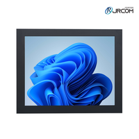 Monitor Industrial JRCOM de 17 Pulgadas, Panel PC con Intel Core I5-4300U, 4GB de RAM, 128GB, Pantalla Táctil Resistente, Soporte de Pared VESA, en Stock