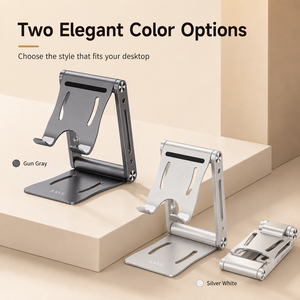 Soporte Plegable Metálico <span class=keywords><strong>de</strong></span> Bolsillo para Teléfono, Portátil, con Base Antideslizante, Compatible con Teléfonos y Tabletas, Estándar <span class=keywords><strong>de</strong></span> Seguridad, Ideal para Viajes y Campamentos - Product Image 2