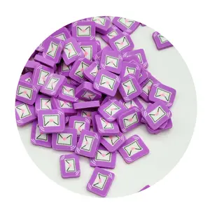 Fette di busta viola in argilla polimerica da 500g spruzza per accessori di riempimento Slimes decorazione per Nail Art 5mm/10mm