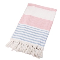 Turkse Fouta Hamam Peshtemal Zwembad Spa Natuurlijke Katoenen Badhanddoek mat met kwastje 100*180 cm