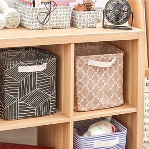 <span class=keywords><strong>Panier</strong></span> à linge pliable en <span class=keywords><strong>tissu</strong></span> haute capacité avec poignée, bac imprimé <span class=keywords><strong>pour</strong></span> le rangement de jouets, vêtements et articles divers dans les tiroirs et armoires de la maison - Product Image 3