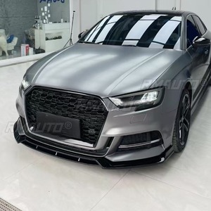 สปอยเลอร์กันชนหน้ารถยนต์ ฝาครอบป้องกันกันชนหน้า ชุดแต่งกันชนหน้า สำหรับ Audi A3 2017-2020 อุปกรณ์ตกแต่งรถยนต์ - Product Image 4