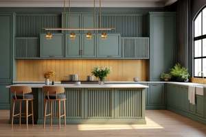 Diseño de Gabinetes de Cocina de Madera Nuevos, Gabinetes Combinados Colgantes de Pared para Muebles de Toda la Casa, Gabinetes de Cocina - Product Image 3