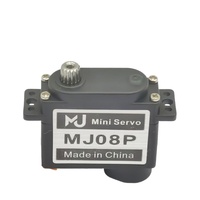 Mini servo MJ en plastique MJ08P, couple de 2,7 kgf.cm, vitesse de 0,075 sec/60, moteur sans noyau, engrenage métallique, programmable, pour véhicules RC, unisexe