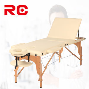 Mesa de Masaje Plegable Multifunción Portátil de Madera de Alta Calidad de Fábrica para Tatuajes y Belleza Cama de Spa y Estética de Aluminio - Product Image 1
