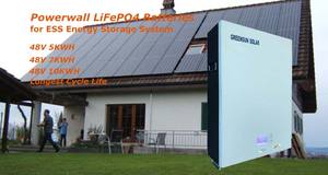 Inversor Híbrido Powerwall <span class=keywords><strong>Tesla</strong></span> 15kw 48v 200ah, Paquete de Baterías de Pared para Energía Solar - Product Image 4