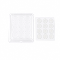 Boîte de rangement transparente en PET pour patchs anti-acné, emballage blister pour patchs cosmétiques, plateau en plastique robuste, boîte organisatrice d'outils