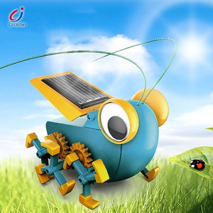 Niños caminando Cricket Diy ensamblar construcción ciencia energía verde energía Solar Robot juguete - Product Image 3