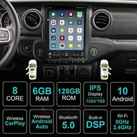 Autoradio Android 12,1 pouces pour Jeep Wrangler 2018-2022/ Gladiator 2020-2022, CarPlay sans fil, autoradio, récepteur audio
