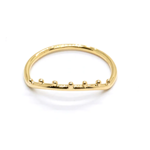 Anelli a fascia piatta minimalisti placcati in oro impilabili con perline d'<span class=keywords><strong>onda</strong></span> promessa 925 anelli semplici per tutti i giorni in <span class=keywords><strong>argento</strong></span> per le donne - Product Image 1