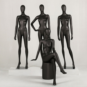 XINJI venta al por mayor <span class=keywords><strong>de</strong></span> moda tonto modelos Sexy <span class=keywords><strong>dama</strong></span> maniquíes mate negro <span class=keywords><strong>completo</strong></span> <span class=keywords><strong>cuerpo</strong></span> <span class=keywords><strong>de</strong></span> maniquí - Product Image 4