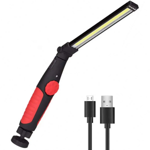 Portable 180 ° Rotation IP65 Étanche USB Rechargeable Multifonctionnel COB Travail Lumière Pliable Établi Lampe Camping Lumière - Product Image 2