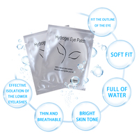 MASSA Patchs Hydrogel Naturels pour les Yeux de Haute Qualité, Masques pour les Yeux, Extensions de Cils, Patchs Effet Fox Eye, 50 pièces/sac