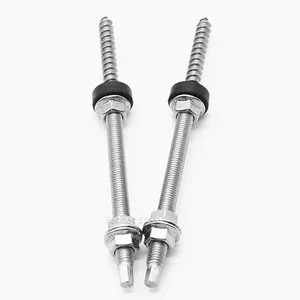 Thép không gỉ năng lượng mặt trời móc áo bu lông để gắn bảng điều khiển năng lượng mặt trời chiều cao điều chỉnh không thấm nước quang điện đôi Đầu Gỗ vít - Product Image 2