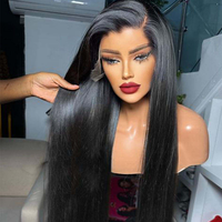Rambut Manusia Vietnam Bone Straight 12a Grosir, Super Double Drawn, Rambut Manusia Vietnam Mentah Silky Straight, Wig