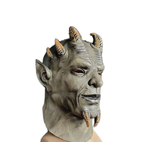 Sin of Pride hexagone démon masque réaliste Superbia pleine tête diable couvre-chef Halloween effrayant masque en Latex horreur Cosplay accessoires