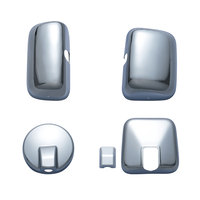Coque extérieure de rétroviseur chromée durable, ensemble de 4 pièces, garniture extérieure pour camion Isuzu Forward 2007-2023