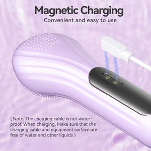 <span class=keywords><strong>Brosse</strong></span> <span class=keywords><strong>nettoyante</strong></span> faciale rechargeable en silicone avec 5 réglages de vibration pour les soins quotidiens du <span class=keywords><strong>visage</strong></span> et la préparation des soins de la peau - Product Image 5