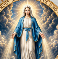Plaque décorative religieuse personnalisée en résine Vierge Marie avec texte de prière et support, idéale pour la maison et l'église