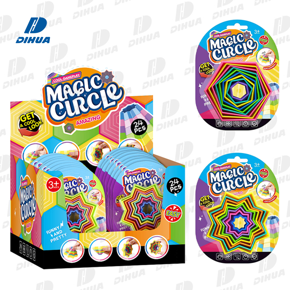 Развивающая 3D многоцветная игрушка-антистресс, помогающая спокойно и сосредоточиться, детский сенсорный волшебный круг, антистресс для детей